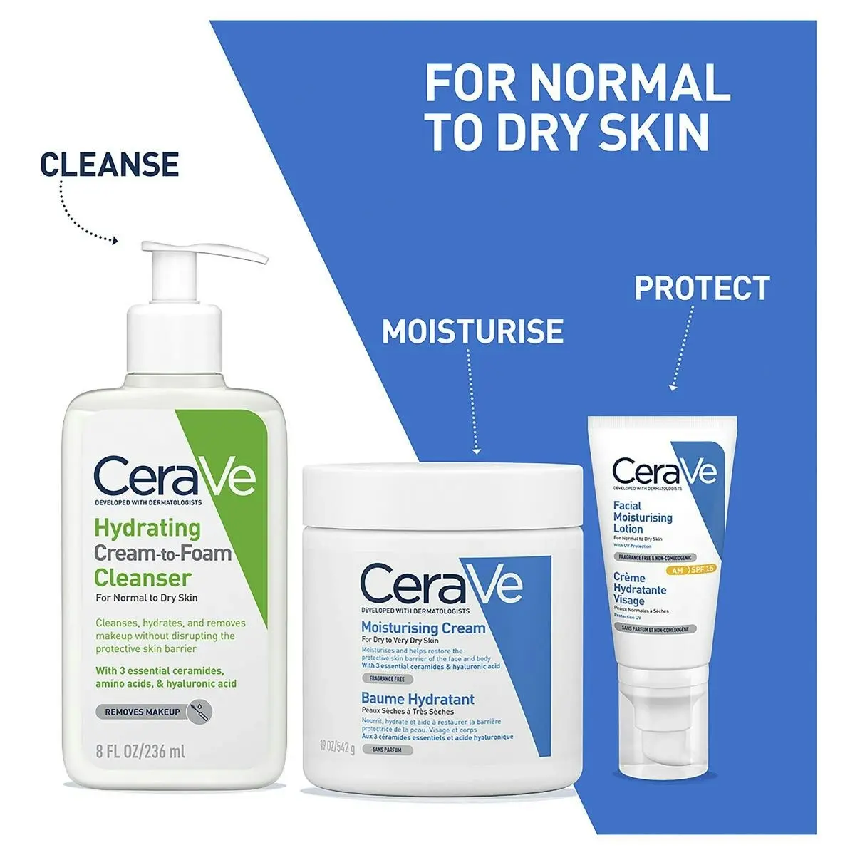 CeraVe Hydrating Cream To Foam Cleanser 236ml