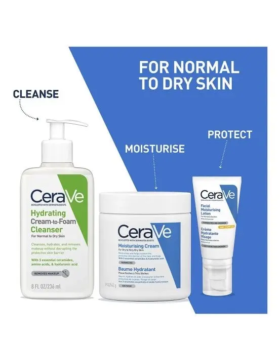 CeraVe Hydrating Cream To Foam Cleanser 236ml