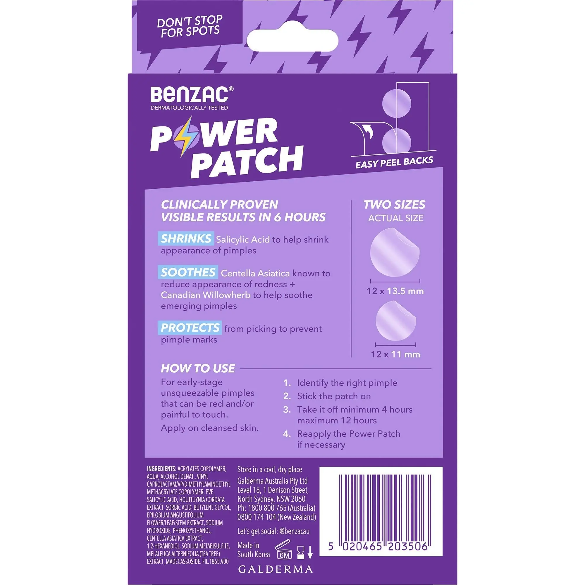 Benzac Power Patches 24 Pack