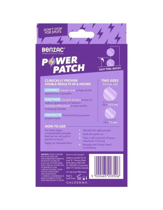 Benzac Power Patches 24 Pack