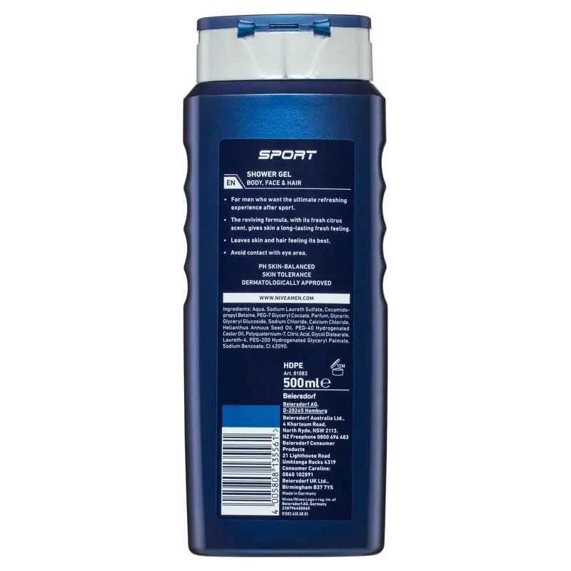 Nivea Men Sport Shower Gel 500mL