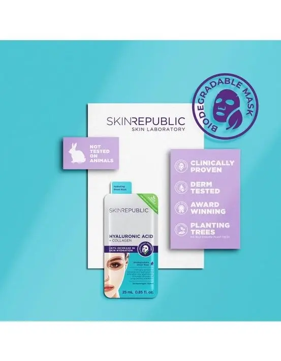 Skin Republic Hyaluronic and Collagen Face Mask