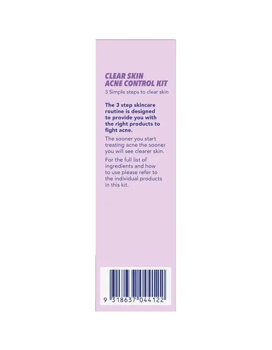 Benzac 3 Step Clear Skin Acne Kit 60g