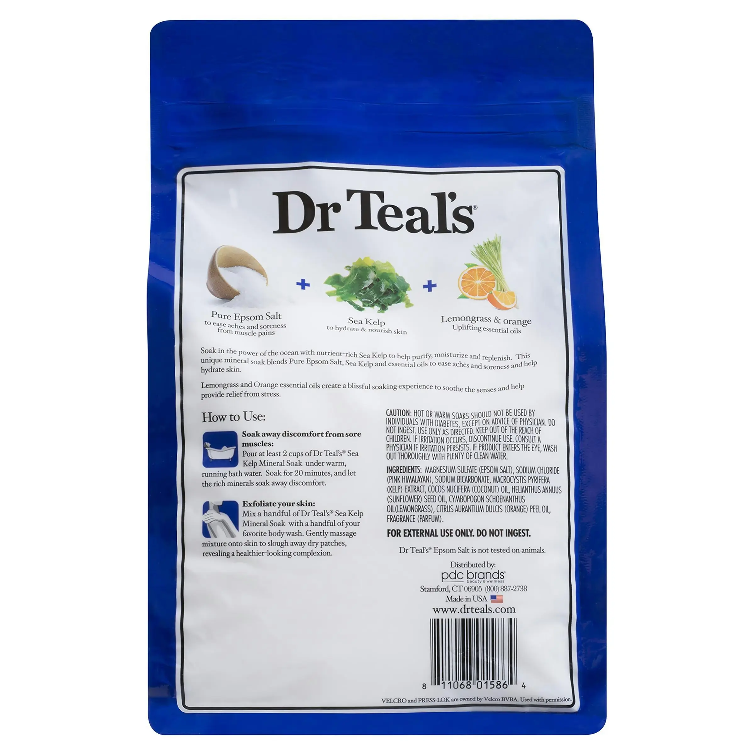 Dr Teal's Epsom Salt Deep Marine Sea Kelp 1.36kg