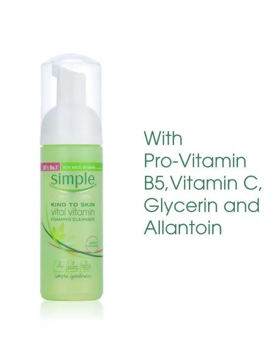 Simple Kind To Skin Vital Vitamin Foaming Cleanser 150ml