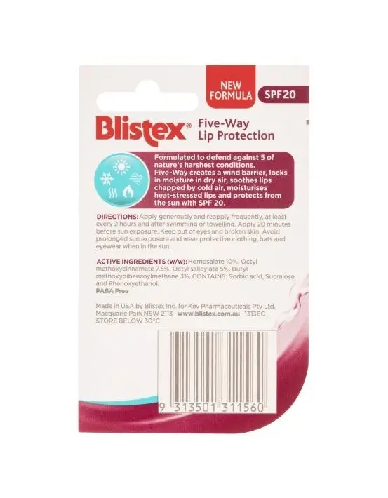 Blistex Five Way Lip Protection SPF20 4.25g