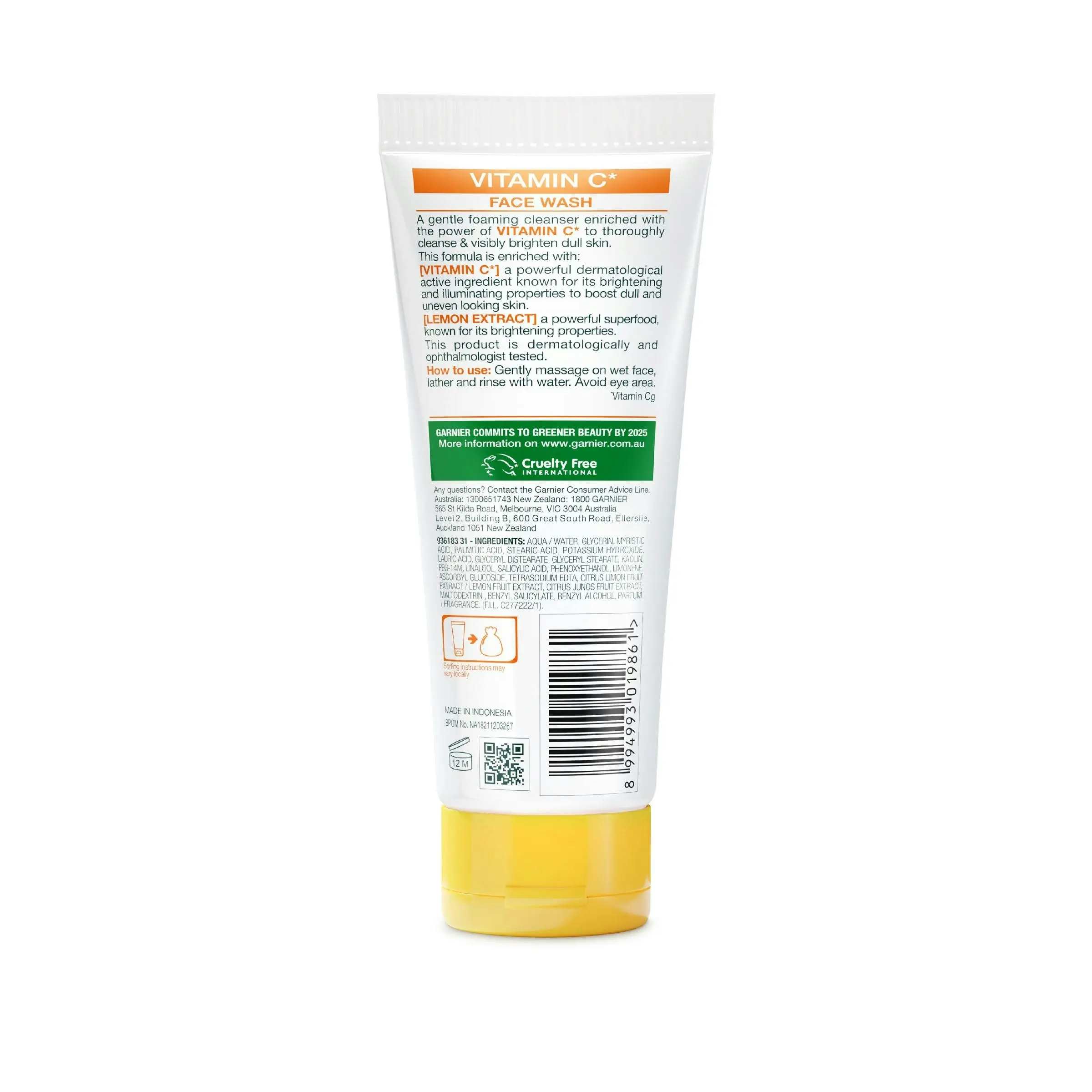 Garnier Skin Active Foaming Vitamin C Face Wash 100ml