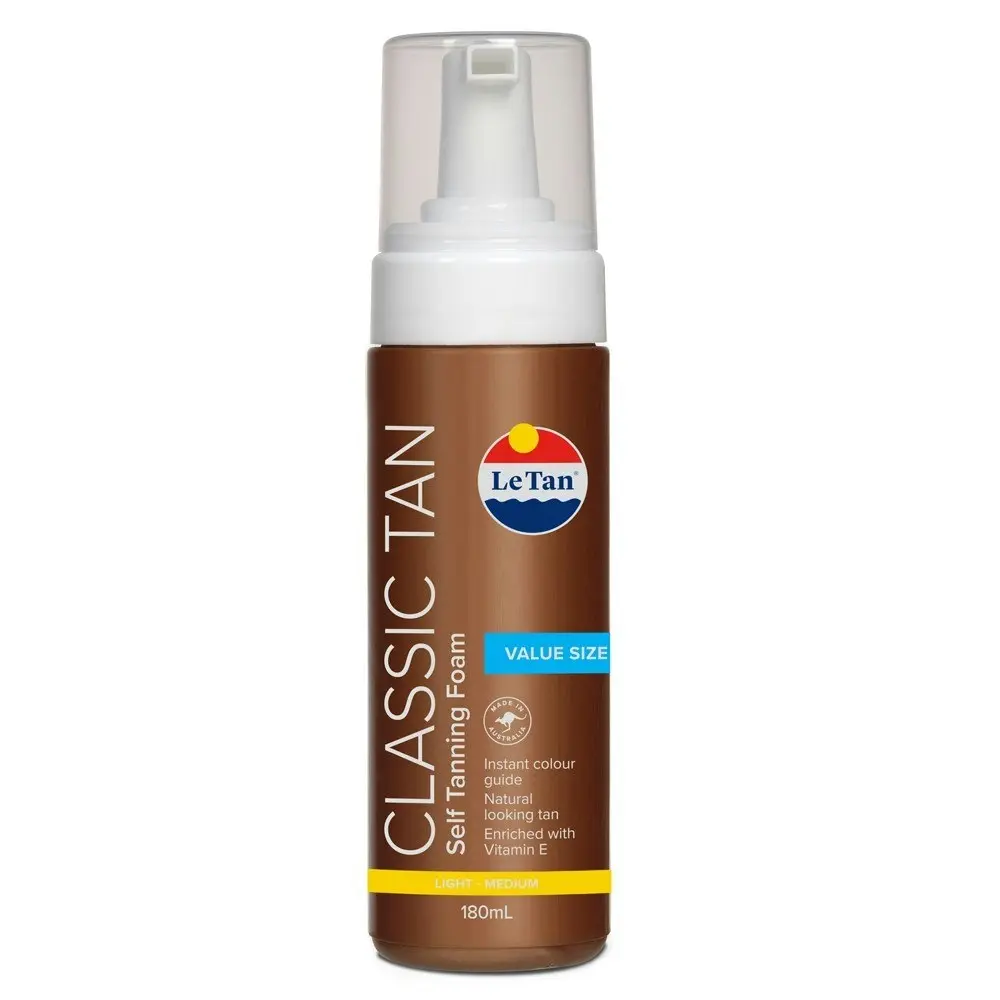 Le Tan Classic Tan Self Tanning Foam Light/Medium 180mL