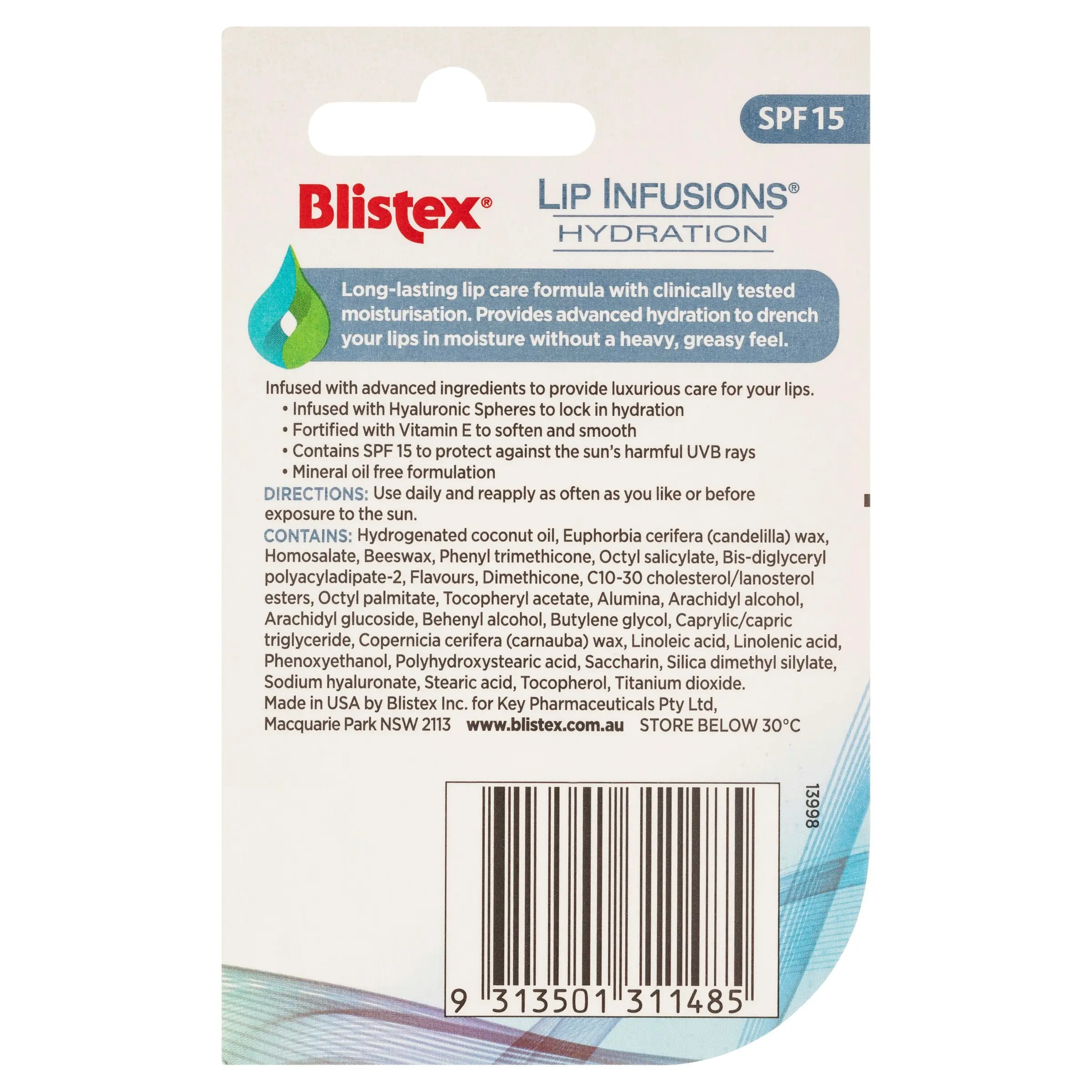 Blistex Lip Infusion Hydration 3.7g