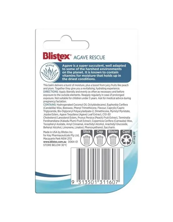 Blistex Agave Rescue Lip Balm 3.7g