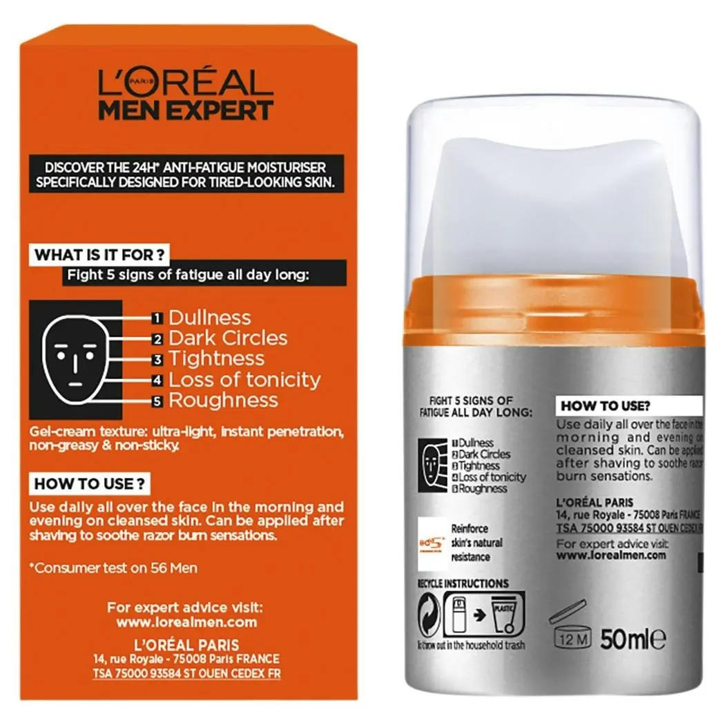 L'Oreal Men Expert Hydra Energetic Moisturiser 50mL