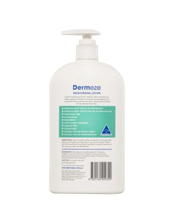 Dermeze Moisturising Lotion 500ml