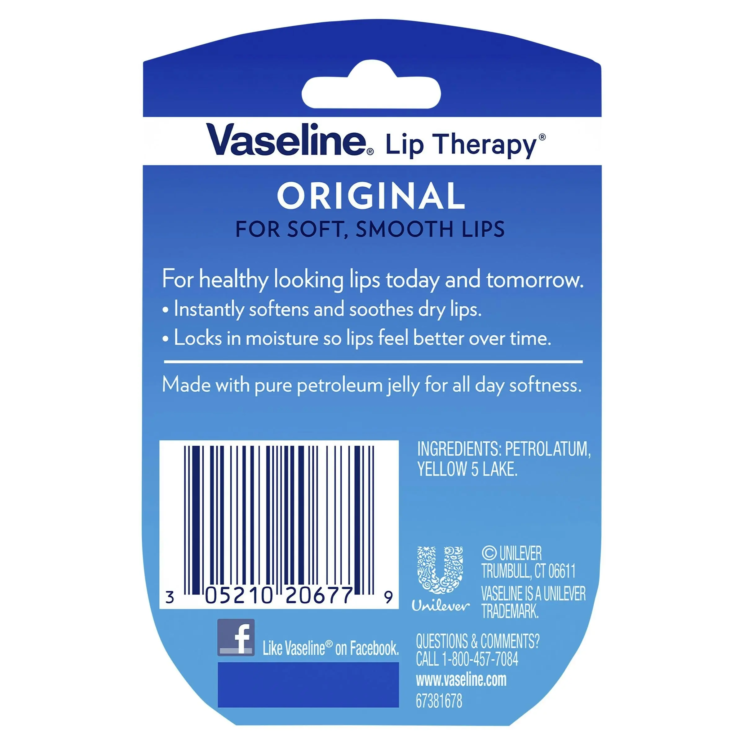 Vaseline Lip Therapy Tub Original 7g