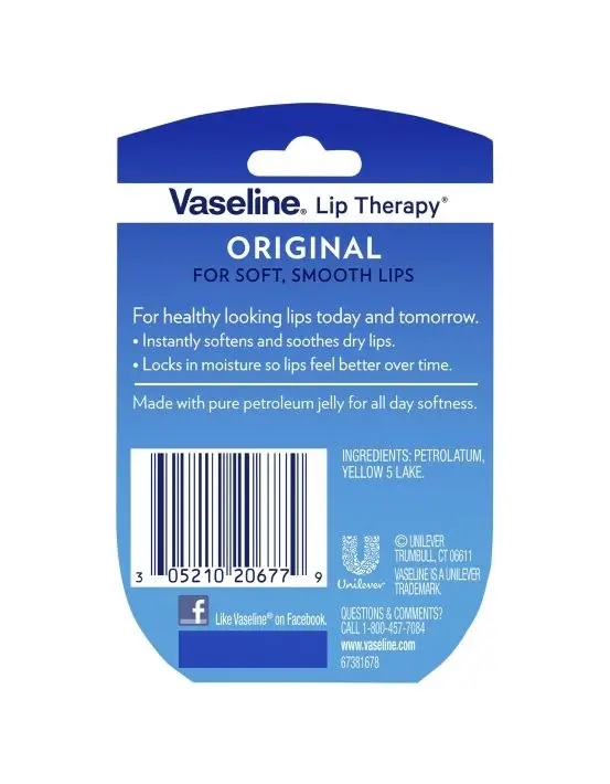 Vaseline Lip Therapy Tub Original 7g