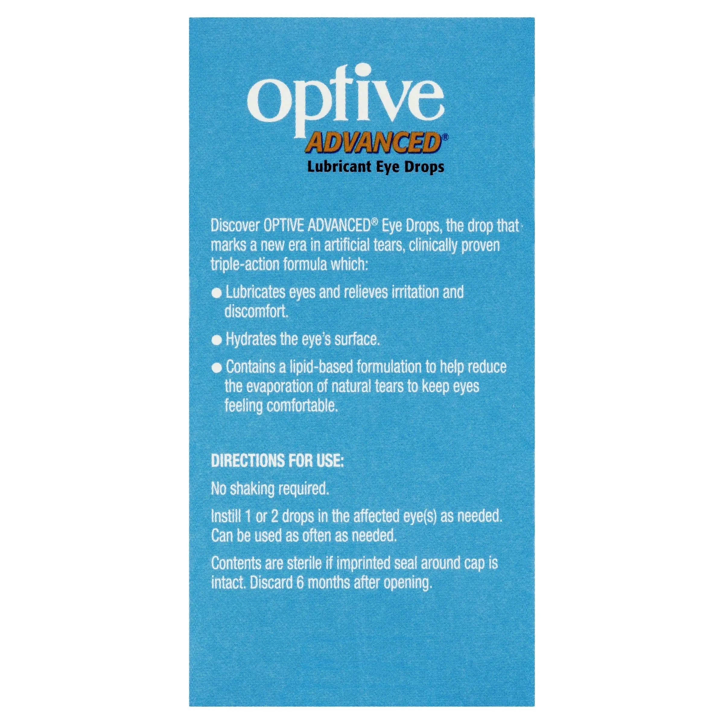 OPTIVE Advanced Lubricant Eye Drops 15mL