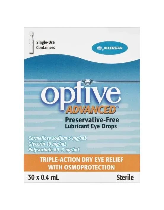 OPTIVE Advanced Lubricant Eye Drops 30 x 0.4mL