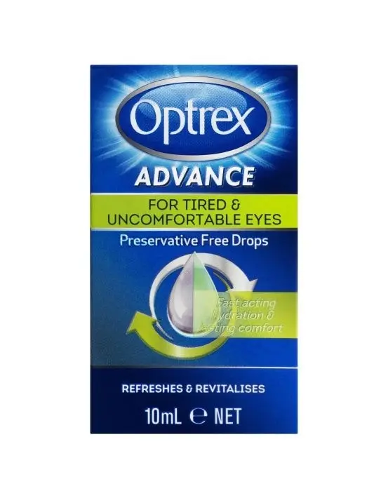 Optrex Advance Preservative Free Tired Eye Drops 10ml