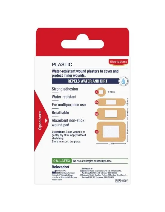 Elastoplast Plastic Strips Assorted 40 Pack