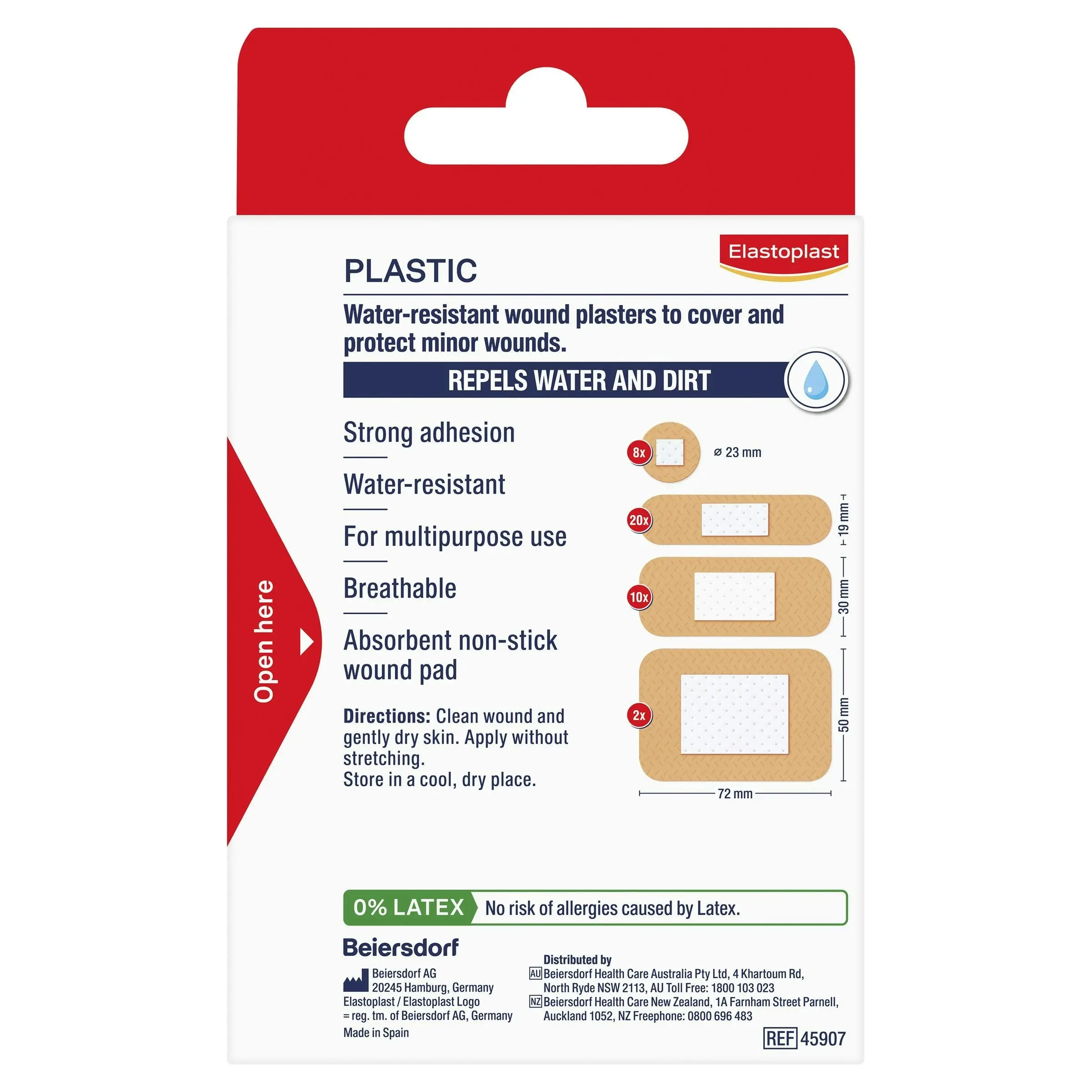 Elastoplast Plastic Strips Assorted 40 Pack