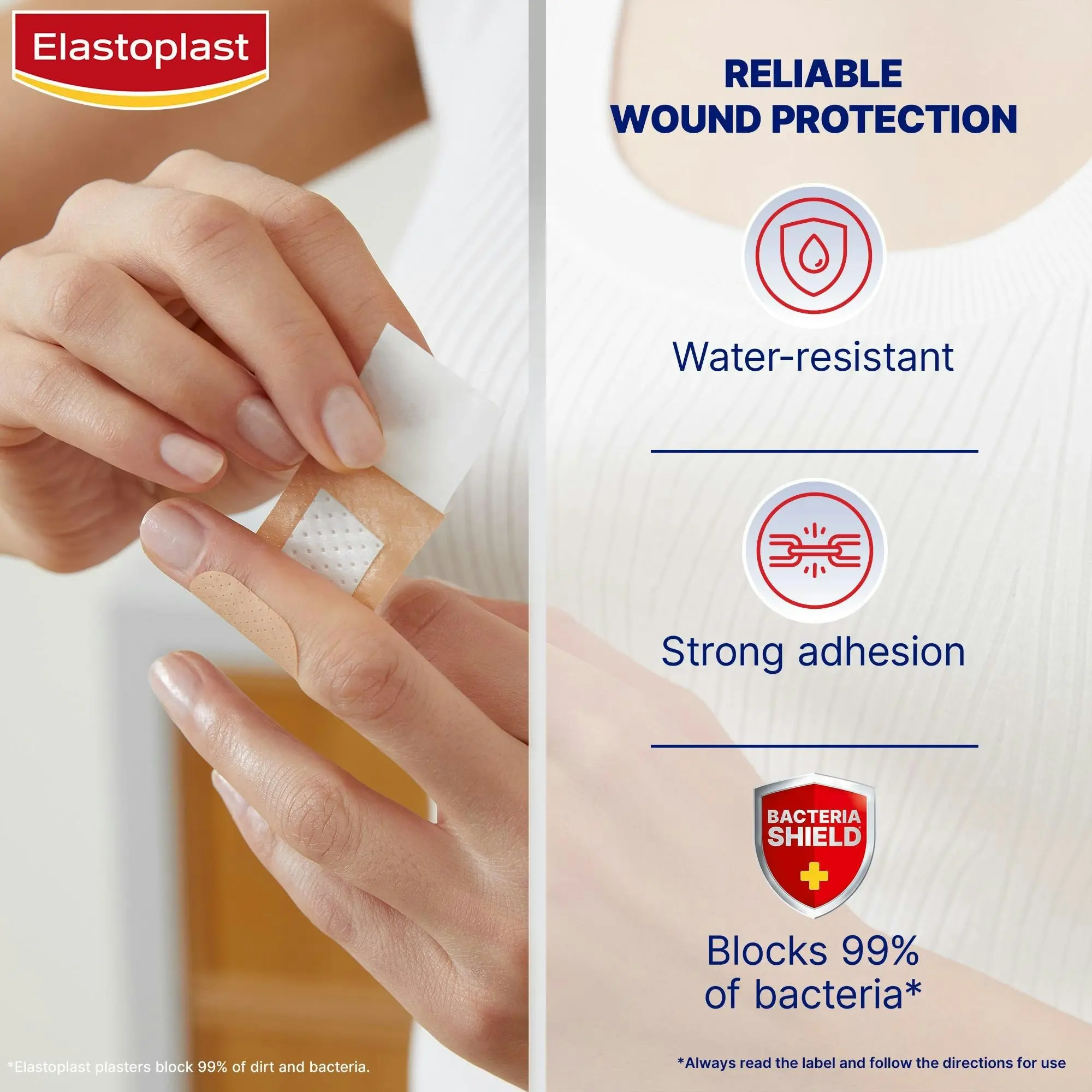 Elastoplast Plastic Strips Assorted 40 Pack