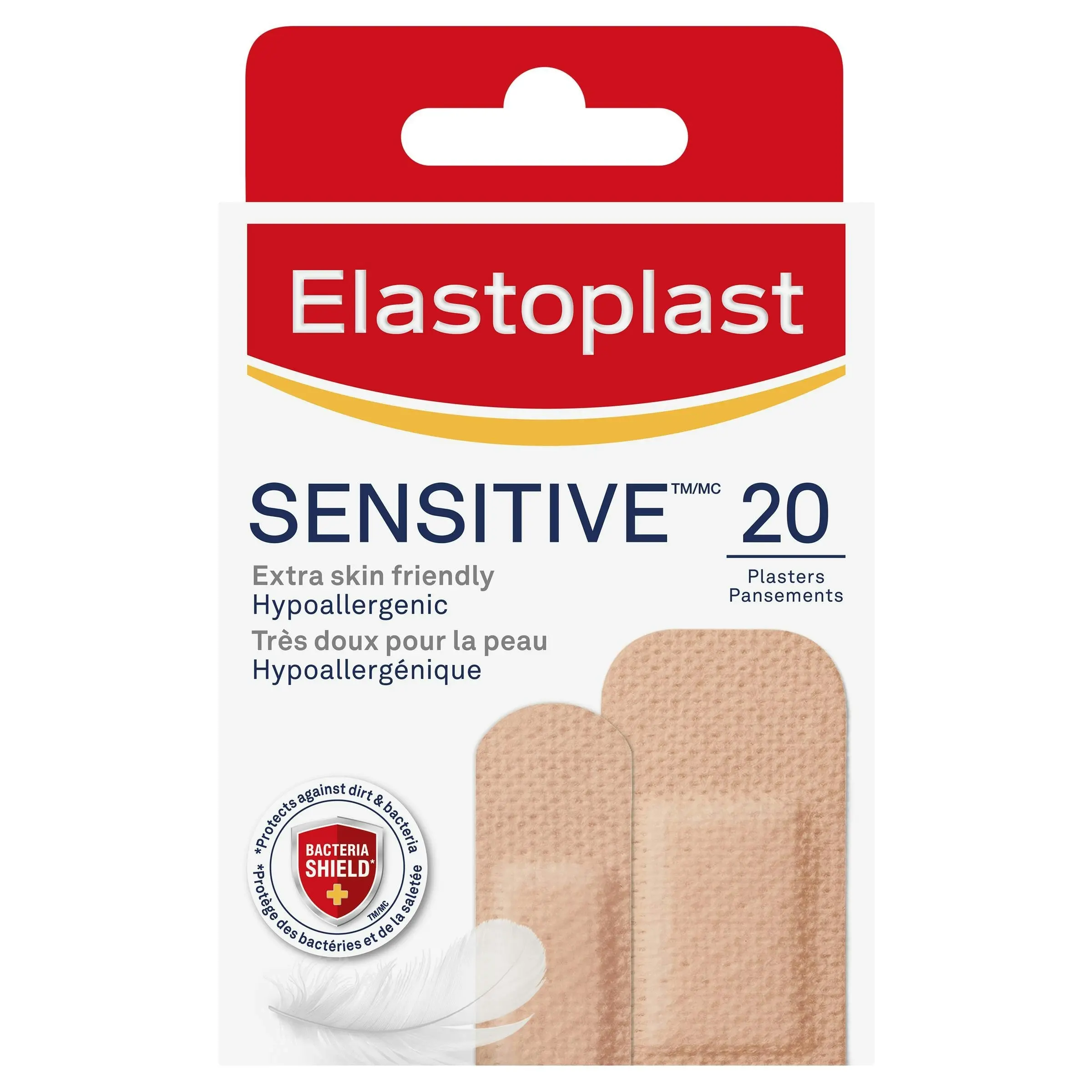 Elastoplast Sensitive Light Skin Tone Plasters 20 Pack