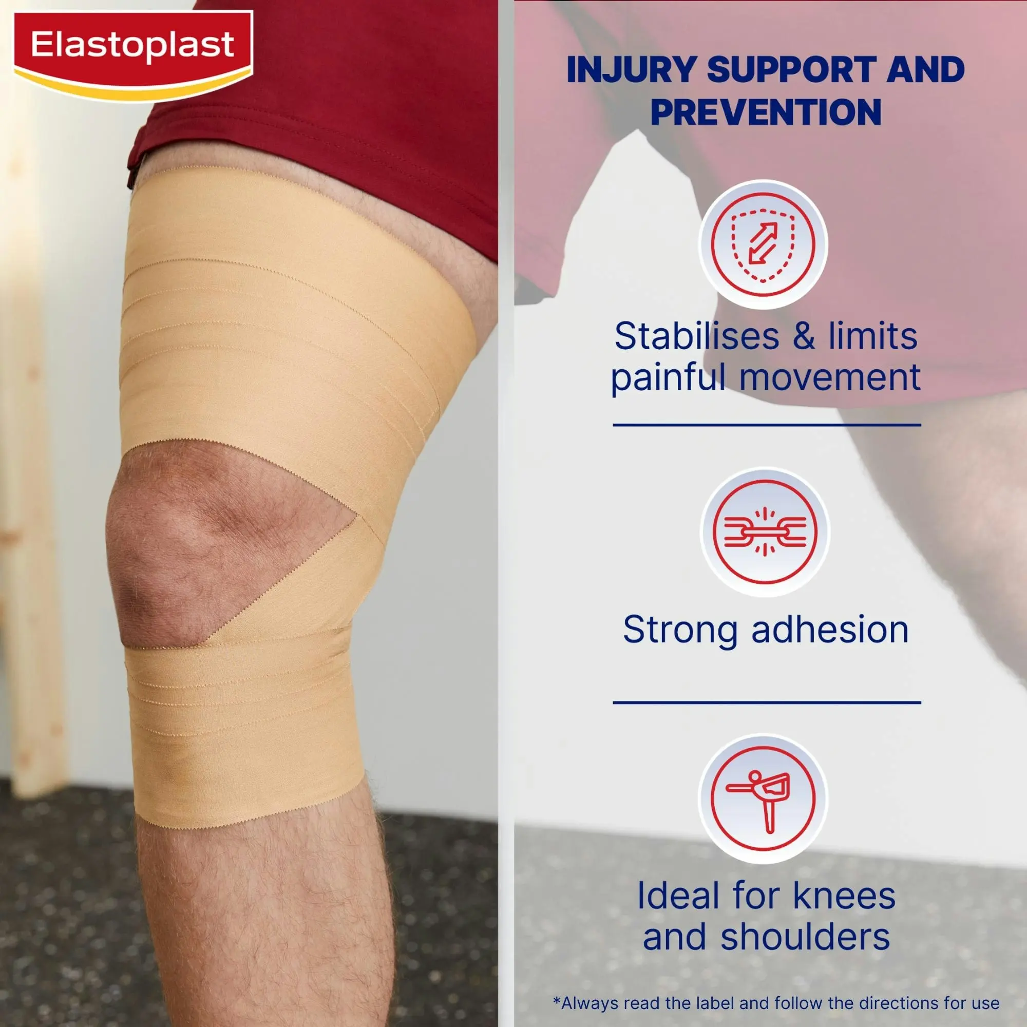 Elastoplast Sport Rigid Strapping Tape 50mm x 10m