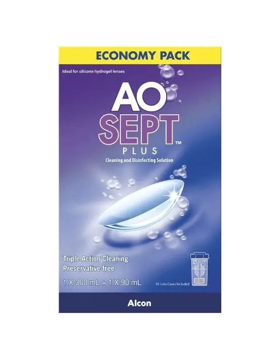 AoSept Plus Economy Pack 360ml + 90ml