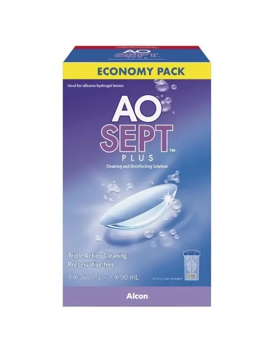 AoSept Plus Economy Pack 360ml + 90ml