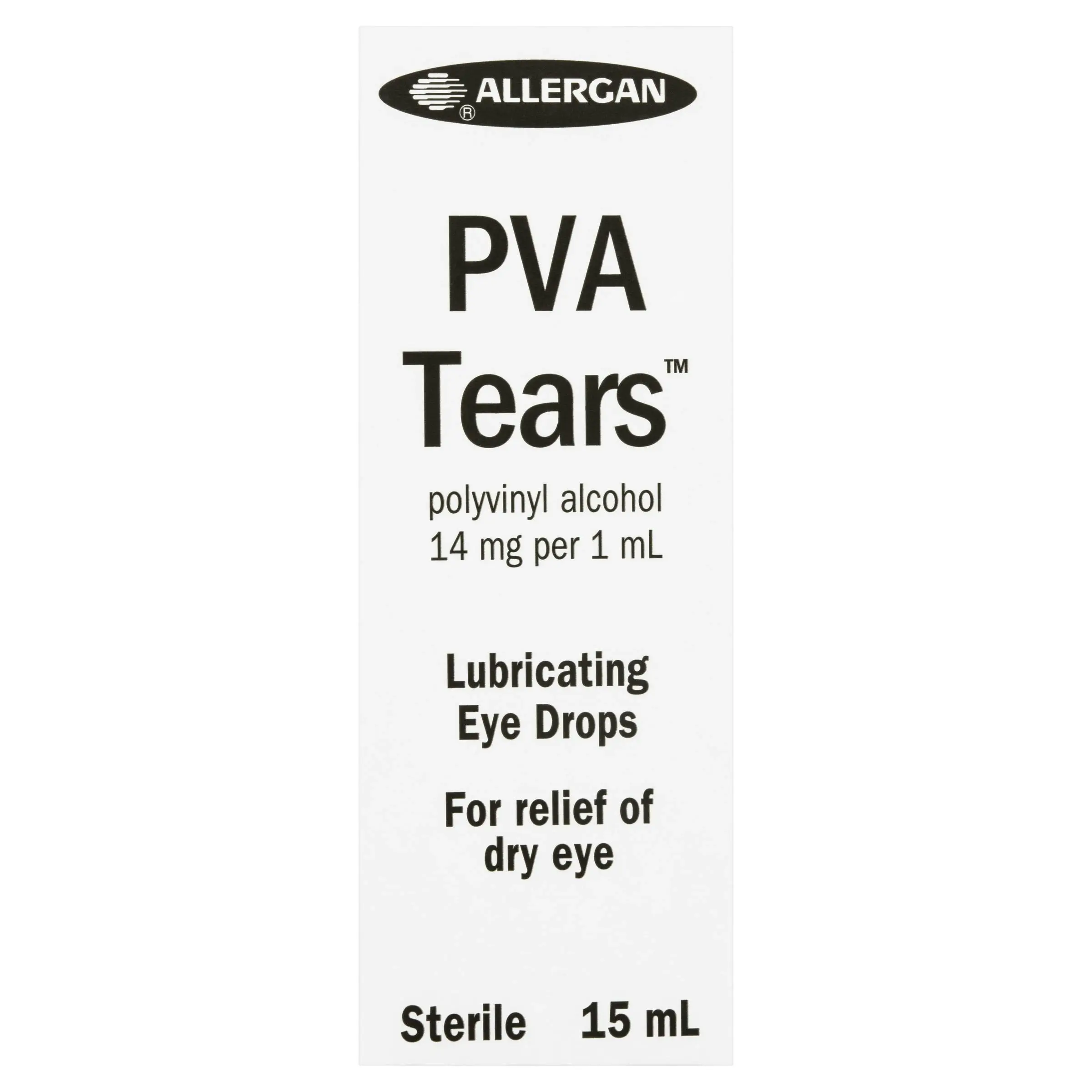 PVA Tears Lubricating Eye Drops 15mL