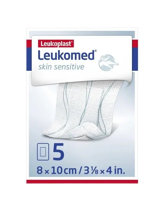 Leukomed Skin Sensitive 8 x 10cm 5 Pack