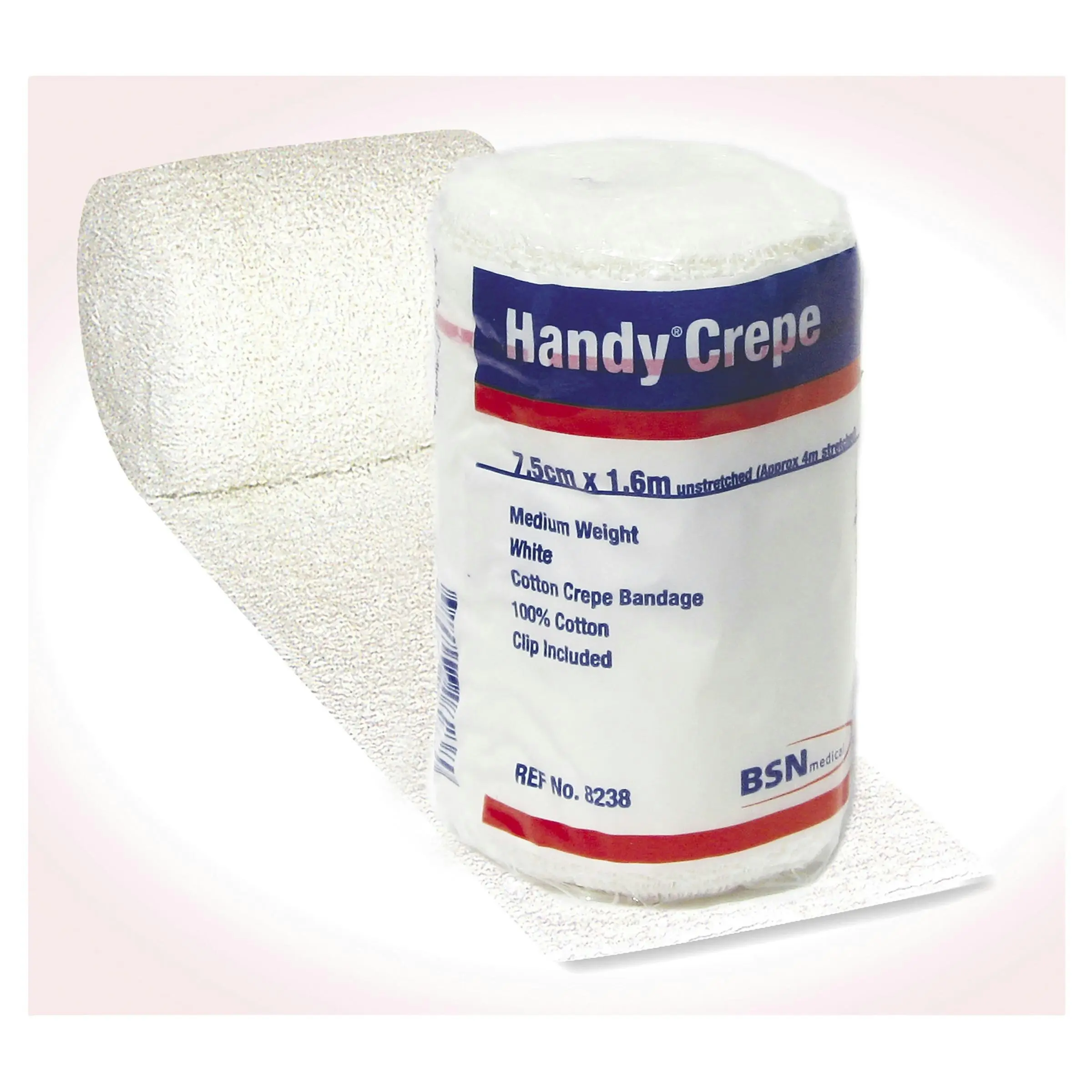 HANDY Crepe Medium White 7.5cm x 1.6m