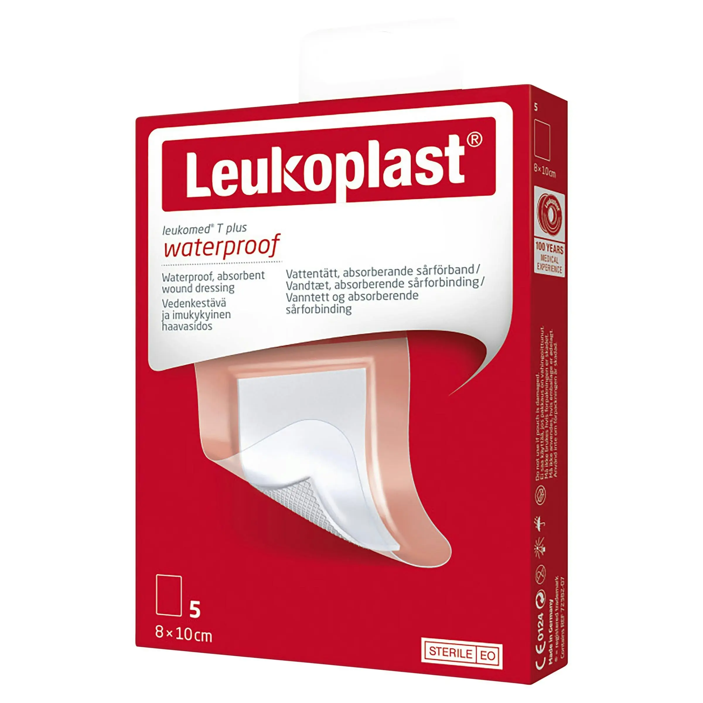 Leukomed T Plus Sterile 8cm x 10cm 5 Pack