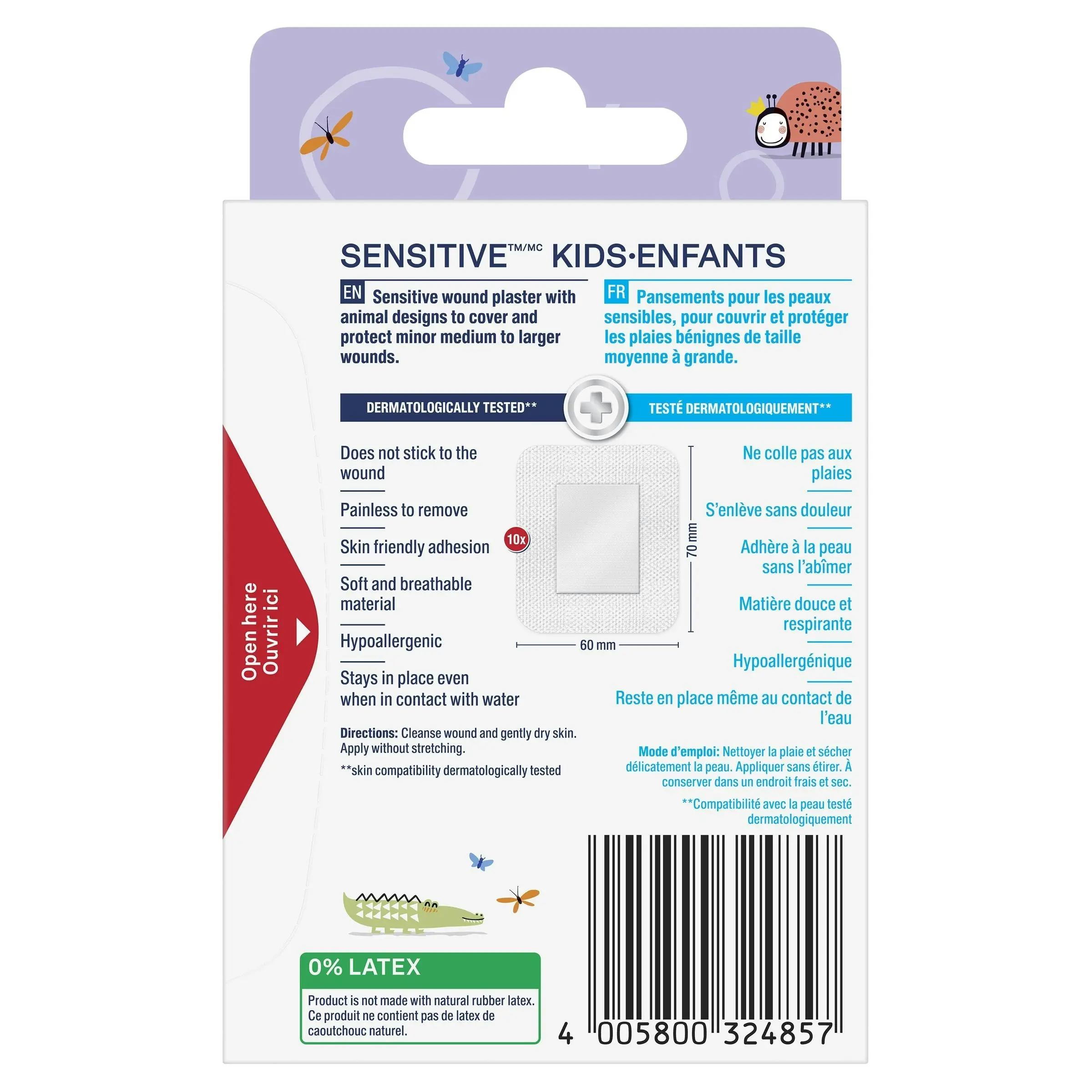 Elastoplast Kids Sensitive XL Dressing 10 Pack