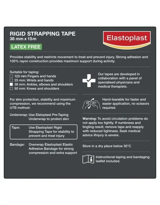 Elastoplast Sport Rigid Strapping Tape 38mm x 15m