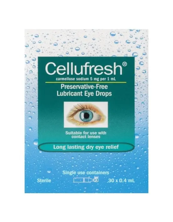 CELLUFRESH Lubricant Eye Drops 30 x 0.4mL