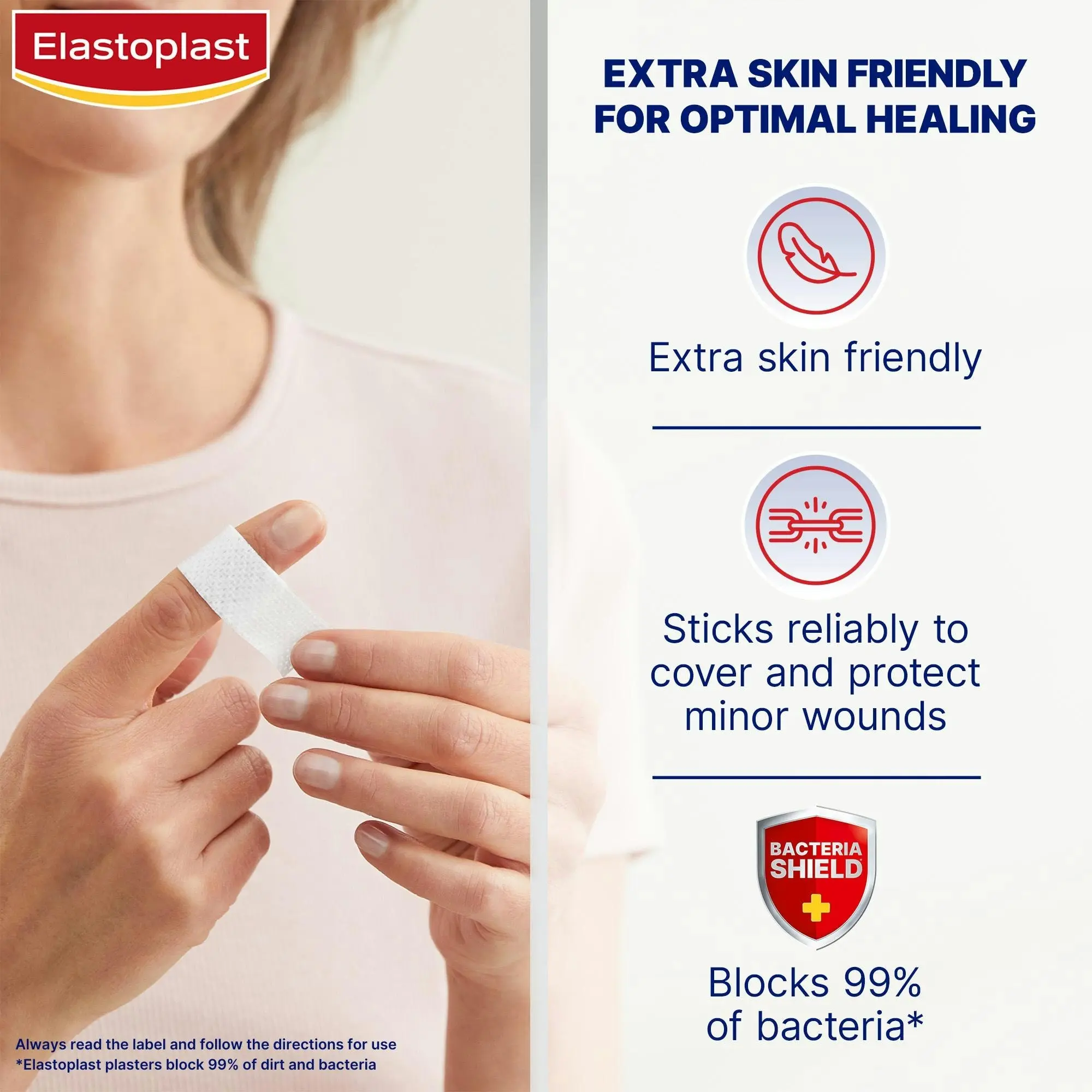 Elastoplast Sensitive 6x10cm Strips 10 Pack