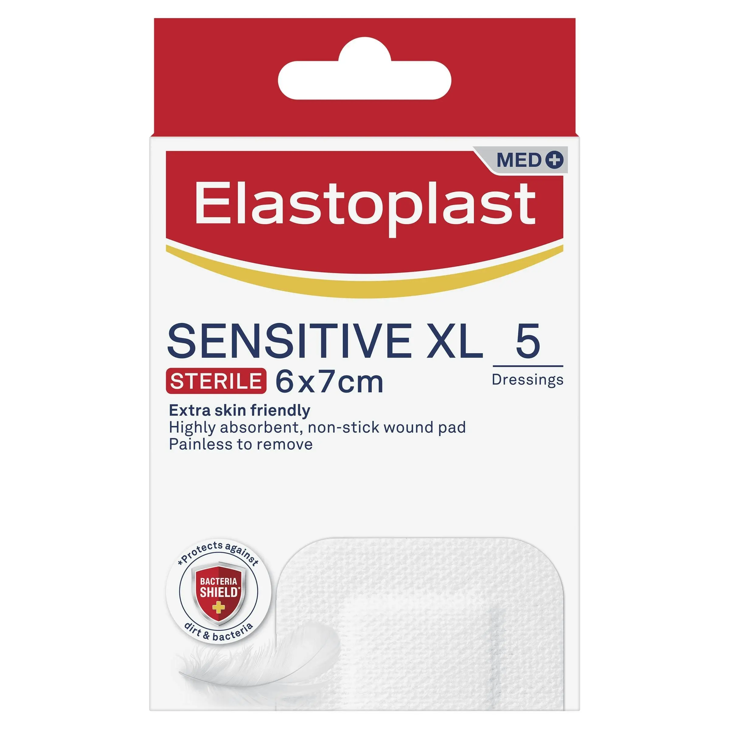 Elastoplast Sensitive Dressing XL 6x7cm 5 Pack