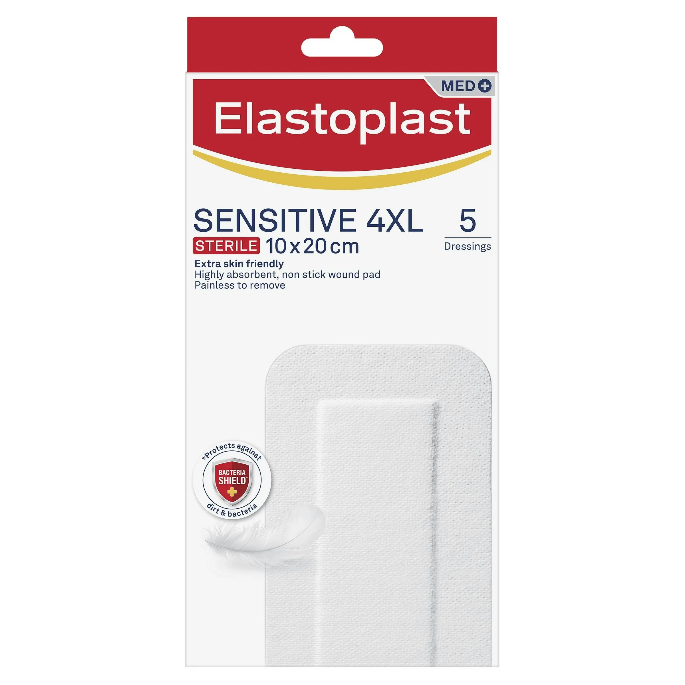 Elastoplast Sensitive Dressing 4XL 10x20cm 5 Pack