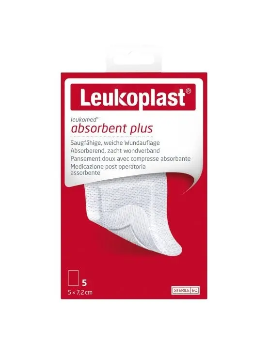 Leukomed T Plus Sterile 5cm x 7.2cm 5 Pack