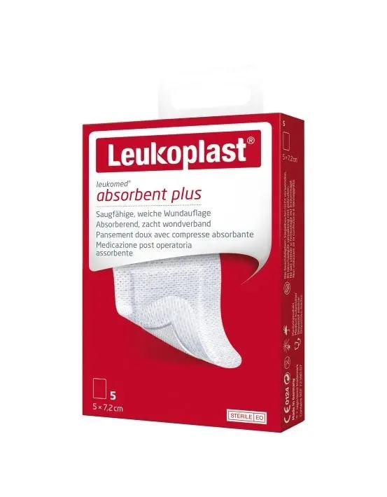 Leukomed T Plus Sterile 5cm x 7.2cm 5 Pack