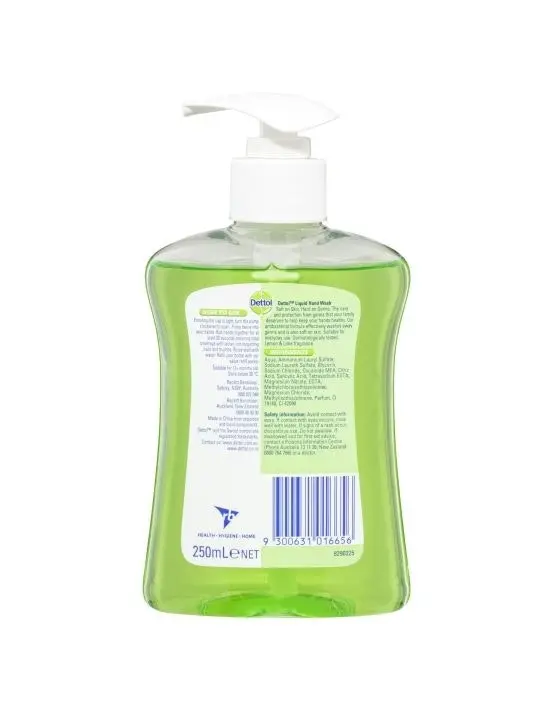 Dettol Antibacterial Liquid Hand Wash Pump Lemon & Lime 250ml