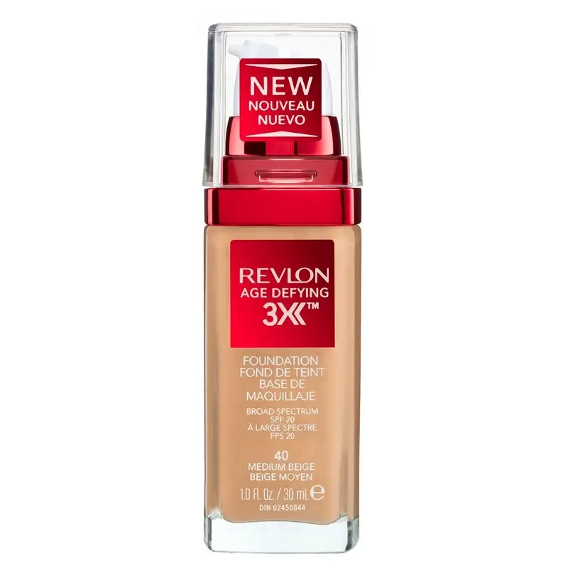 Revlon Age Defying 3X Foundation 40 Medium Beige