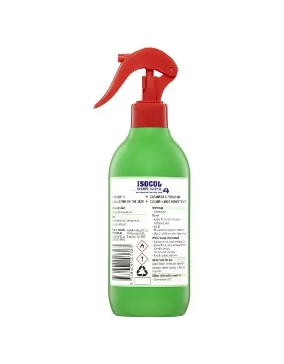 Isocol Rubbing Alcohol Antiseptic Spray 450mL