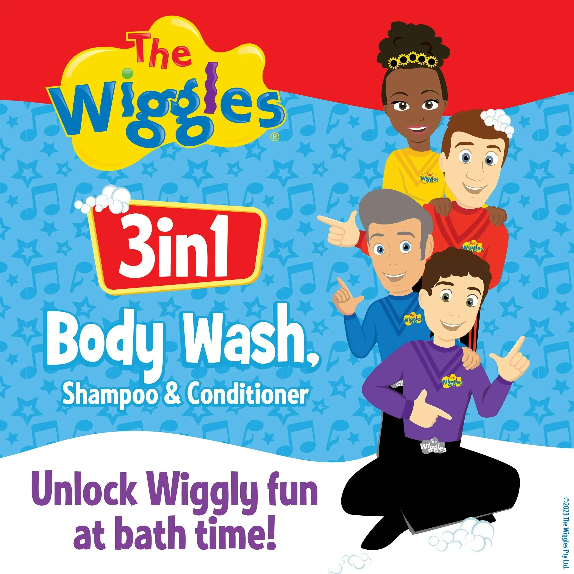 Piksters The Wiggles 3 in 1 Body Wash Strawberry 750ml