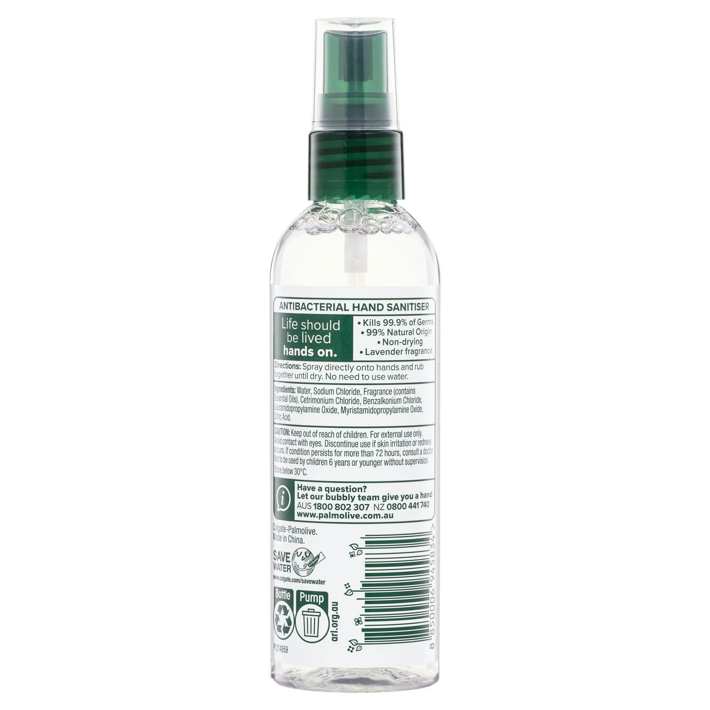 Palmolive Sanitiser Mist Spray 110ml