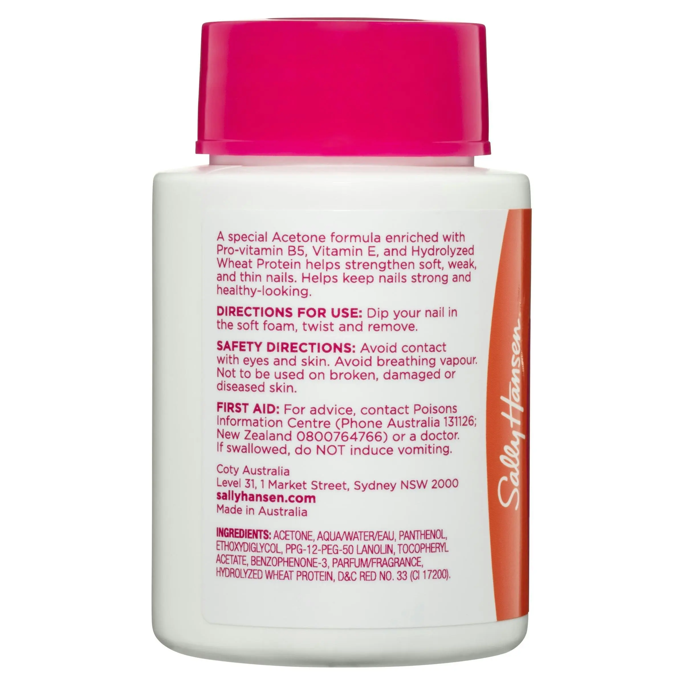 Sally Hansen Instant Nail Polish Remover Pot Strengthening 75ml