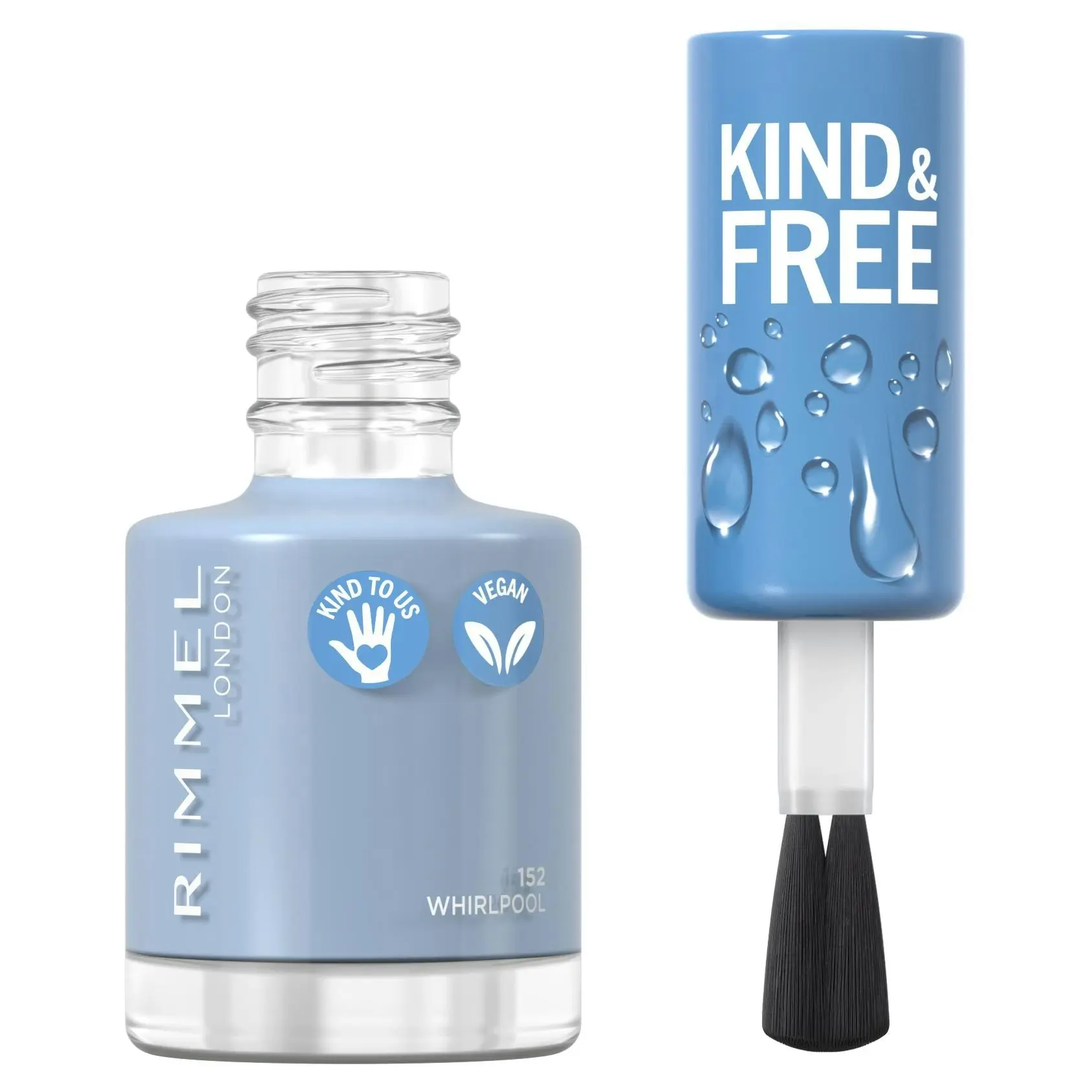 Rimmel Kind & Free Nail Polish #152 Tidal Wave Blue