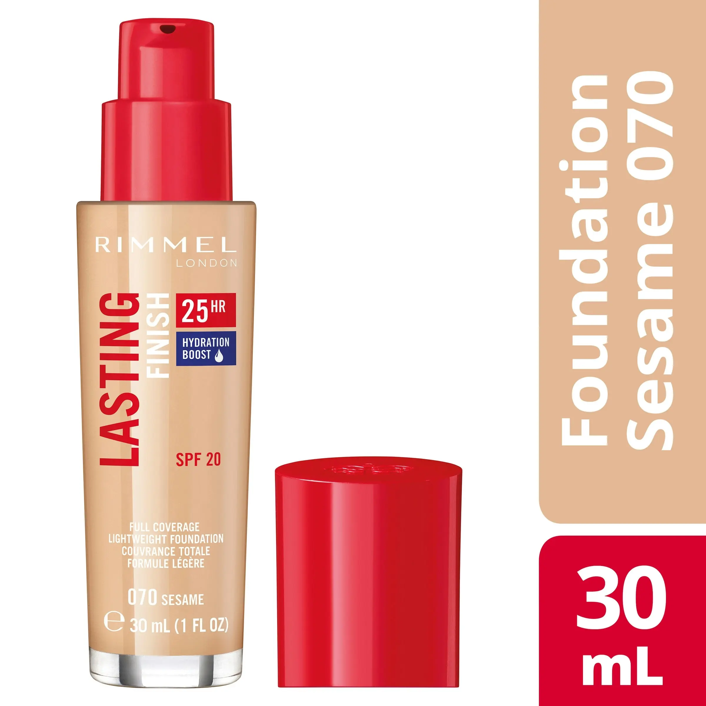 Rimmel Lasting Finish Foundation 25HR 070 Sesame