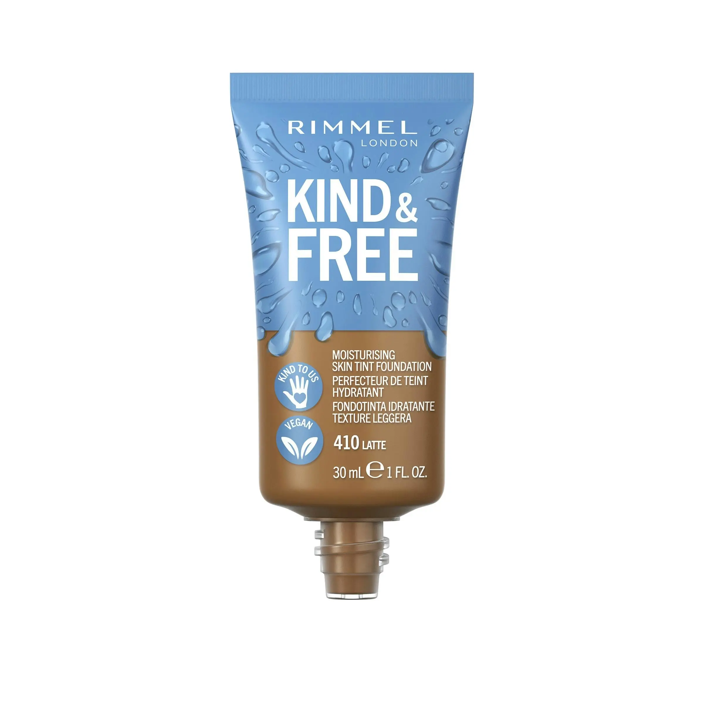 Rimmel Kind & Free Moisturising Skin Tint Foundation 410 Latte