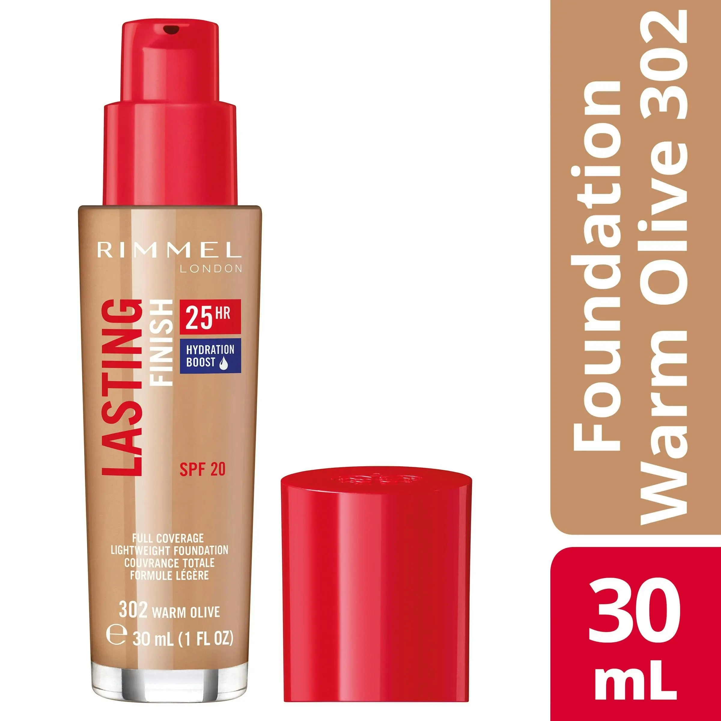 Rimmel Lasting Finish Foundation 25Hr 302 Warm Olive